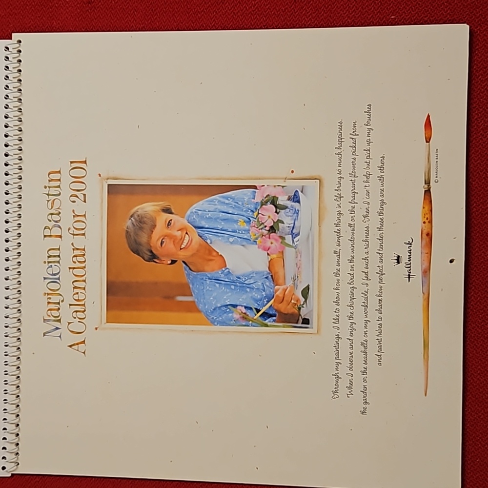 Marjolein Bastin Hallmark @2001 calendar UNUSED Nature's Sketchbook art craft - Picture 4 of 16